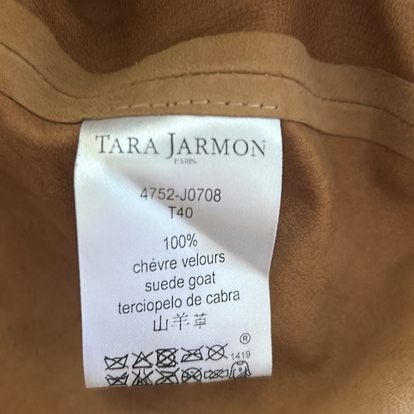 NWOT - Tara Jarmon Suede Mink Skirt - Picture 7 of 7